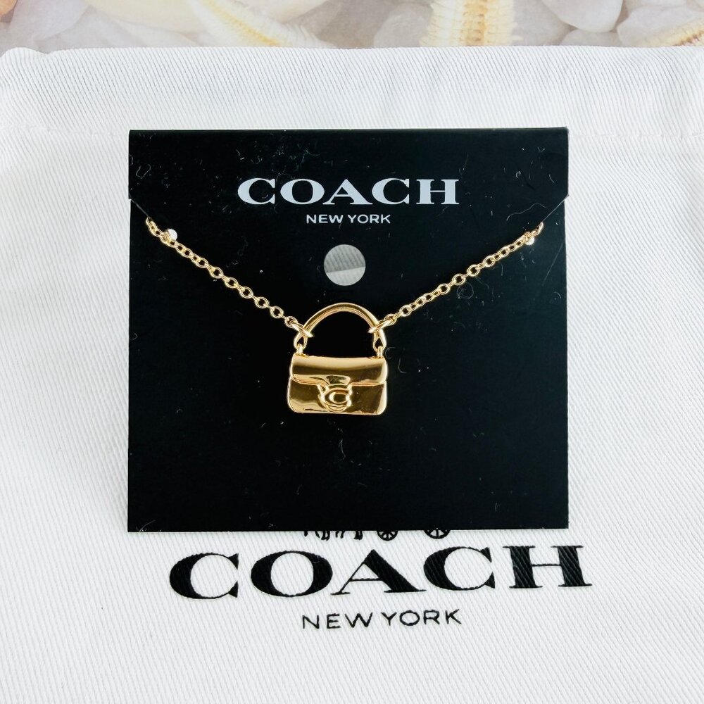 Coach Tobby Bag gold necklace